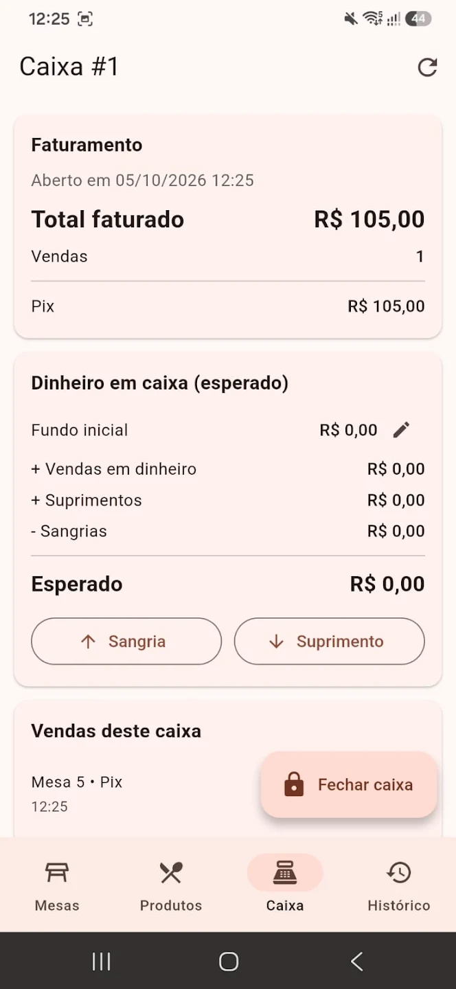 Comanda app screenshot
